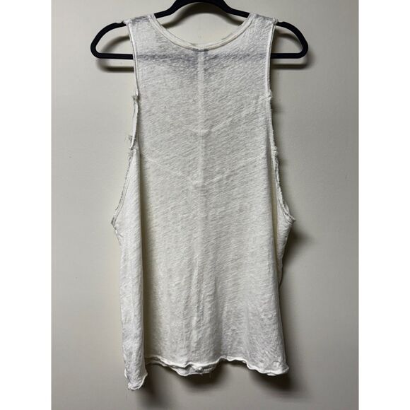 SWEATY BETTY 100% Linen Tank Cream Seams, Sz L - Picture 5 of 8